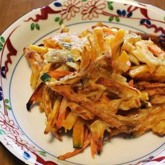 A picture of Myoga Ginger & Kabocha Fritters.