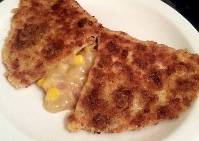 Recipe of Homemade Chicken, Ham and Sweetcorn Crispy Pancakes