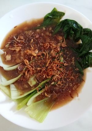 Gambar Sawi Pak Choy Masak Sos Tiram (China)