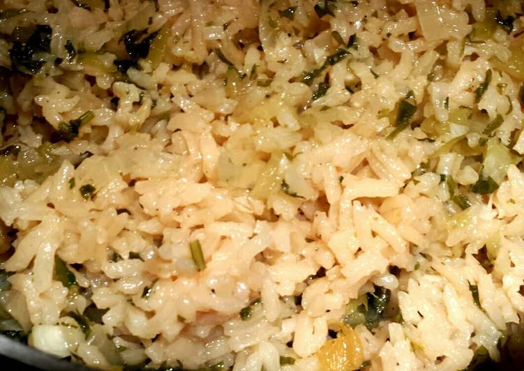Step-by-Step Guide to Prepare Homemade Green Chile &amp; Cilantro Rice