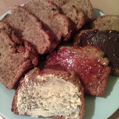 A picture of Vickys Banana Loaf Cake, GF DF EF SF NF.