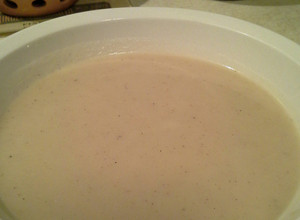 A picture of Creamy Parsnip and Apple Soup.