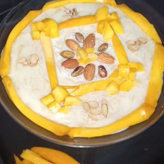 A picture of Mango dessert💕مینگو ڈیزرٹ😋.
