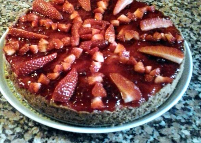 Recipe of Perfect strawberry cheesecake