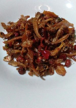 Foto resep Teri kacang sambel