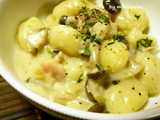 mushroom cream gnocchi