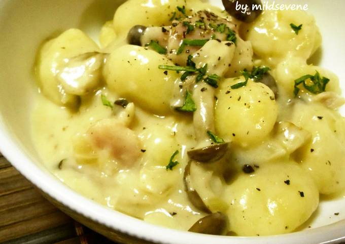 Mushroom Cream Sauce Gnocchi