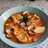 Cazuela de rape, gambas y almejas con patatas