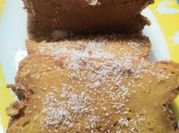 Una foto de budin de calabaza dulce