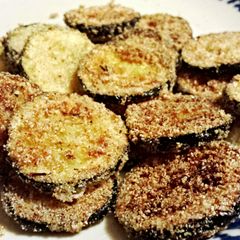 A picture of Lemon & Pepper Zucchini Slices.