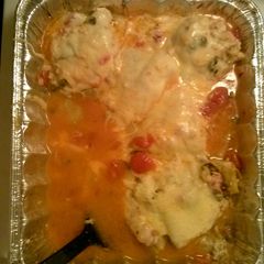 A picture of Homemade chicken poccatta.
