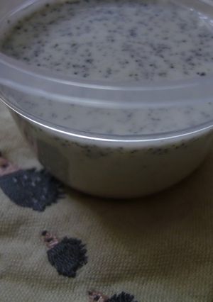 A picture of Rich Black Sesame Pudding.