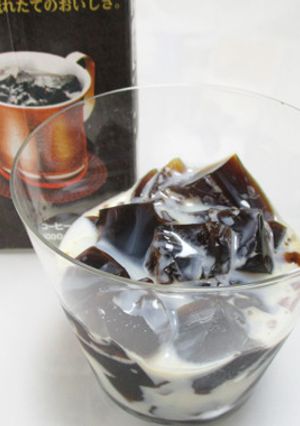 A picture of Easy Coffee Jelly with Store-Bought Iced Coffee.