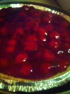 A picture of Lilhpster's VEGAN Cherry Cheesecake.
