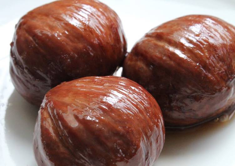 Recipe of Super Quick Homemade Our Family Recipe for Chestnuts Simmered in Their Inner Skins