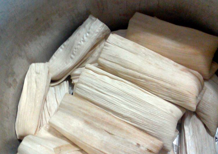 Recipe of Super Quick Homemade tamales dulces (sweet tamales)