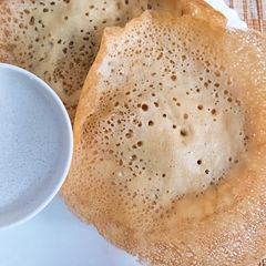 A picture of Palm sugar appam (Tamil nadu traditional recipe).