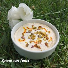 A picture of Bhapa Doi (Baked Yogurt).