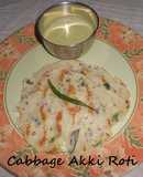 Cabbage Akki roti