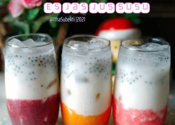 Resep Baru Es Jas Jus Susu Nikmat Lezat