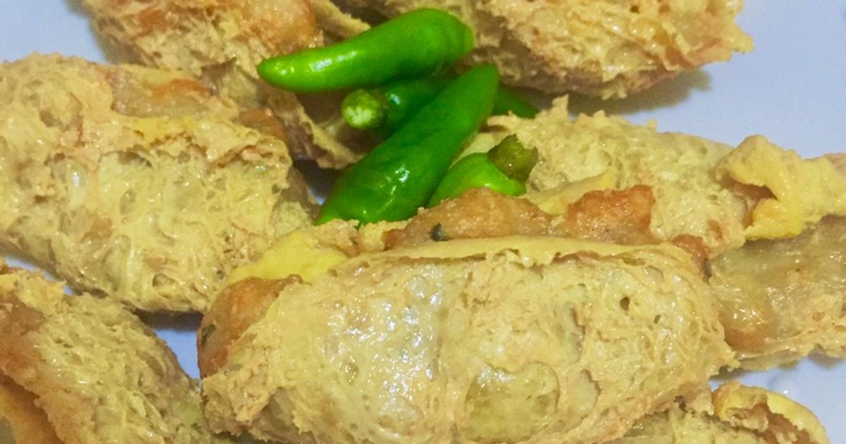 Tahu walik isi ayam kriuk (menu buka puasa)