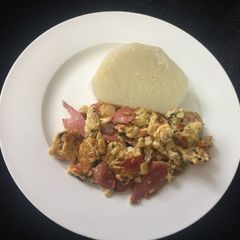 A picture of Sausage Scrambled Eggs.