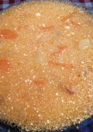 Fejtett bableves recept fotója