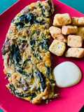 Spinach egg frittata