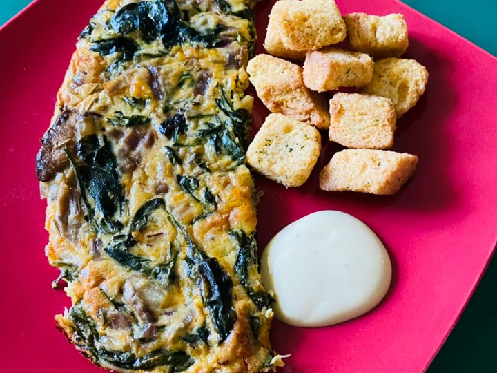 Easy Way Make Spinach egg frittata the Can Spoil the Tongue Perfect
