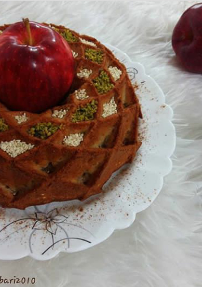 عکسی از دستور کیک سیب و دارچین