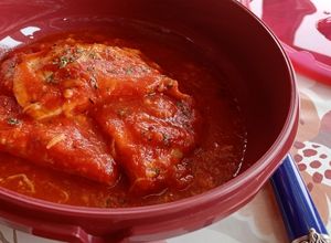 Una foto de Filetitos de Pavo con Tomate