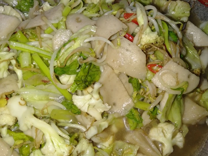 Langkah Gampang Membikin Resep 🥗🥗 Capcay bakso ala mima mdp 🥗🥗 yang Uenak Anti Ribet, Uenak Banget