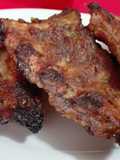 Ribs de cerdo con salsa BBQ estilo americano