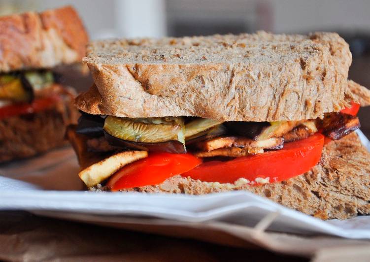 Tramezzone per picnic vegetariano