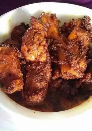 A picture of Mutton masala without onion tomato.