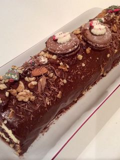 Une photo de Bûche de noël à la mousse au chocolat