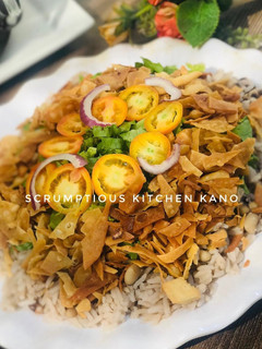 A picture of Rice and beans.