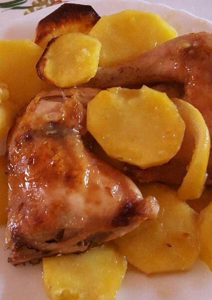 Una foto de Contramuslos de pollo con limón