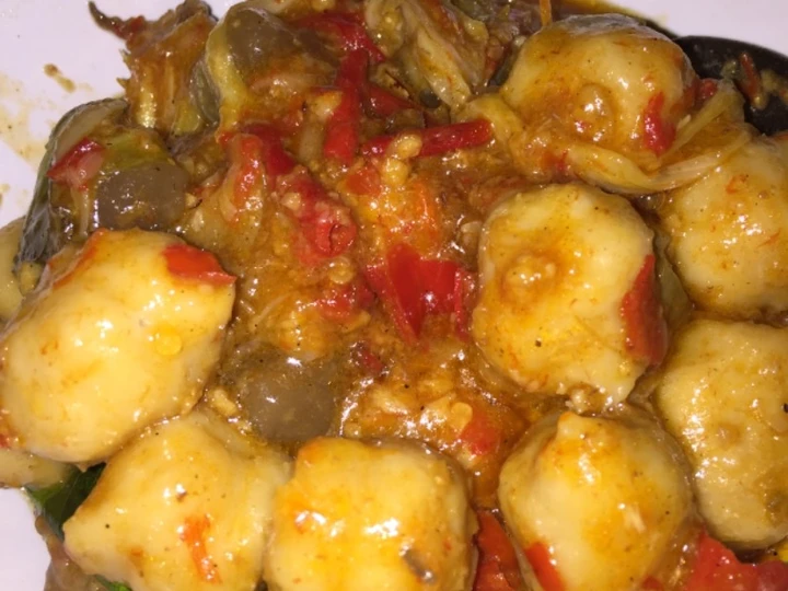 Cara Mudah Menyiapkan Resep Pentol bumbu mercon yang Lezat Sekali Anti Ribet, Menggugah Selera