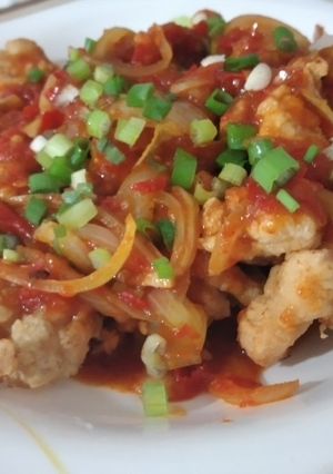Foto resep Ayam fillet tepung saus padang