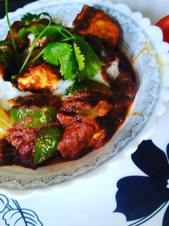 शाही कड़ाही पनीर(shahi kadai paneer recipe in hindi) रेसिपी मुख्य फोटो