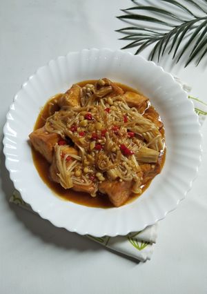Foto resep Tahu mix jamur Enoki