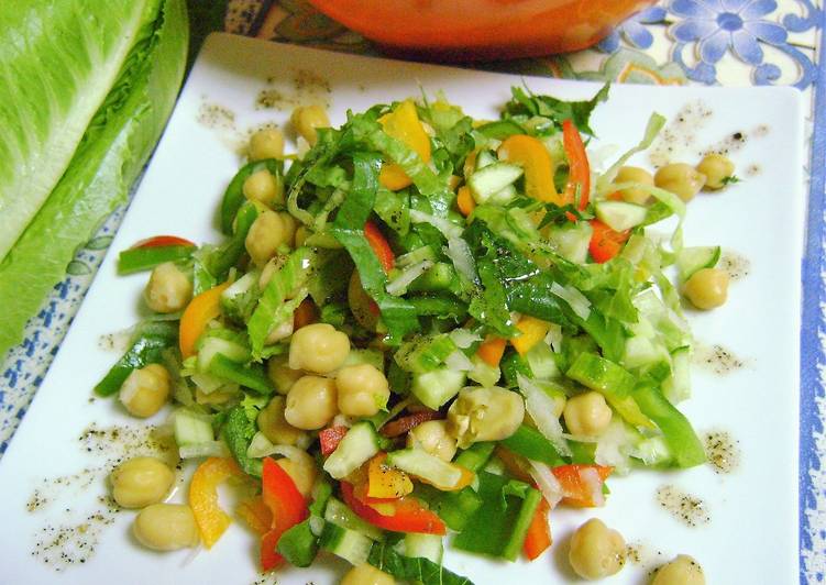 Easiest Way to Make Quick Chickpeas &amp; Bell Pepper Salad