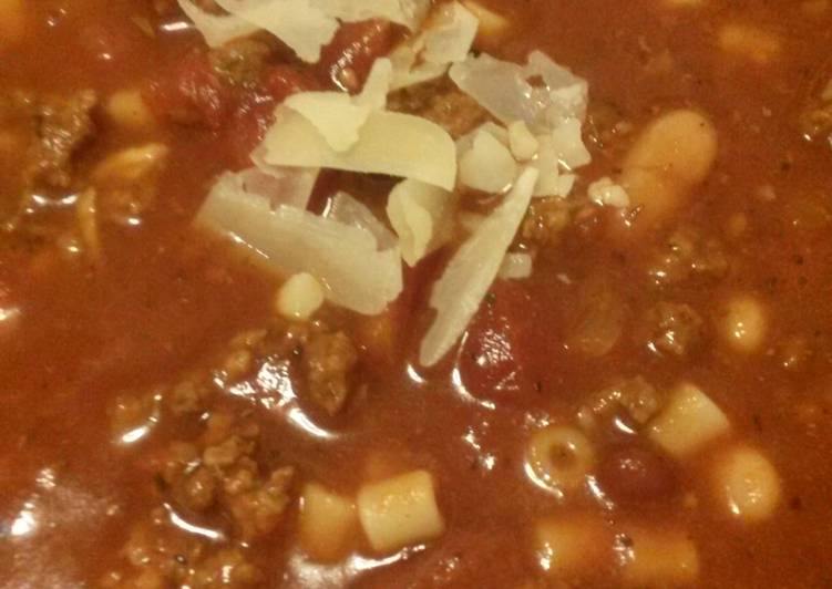 Recipe of Homemade Pasta e Fagioli (Olive Garden Copycat)