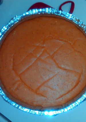 A picture of Pumpkin layer cheesecake.