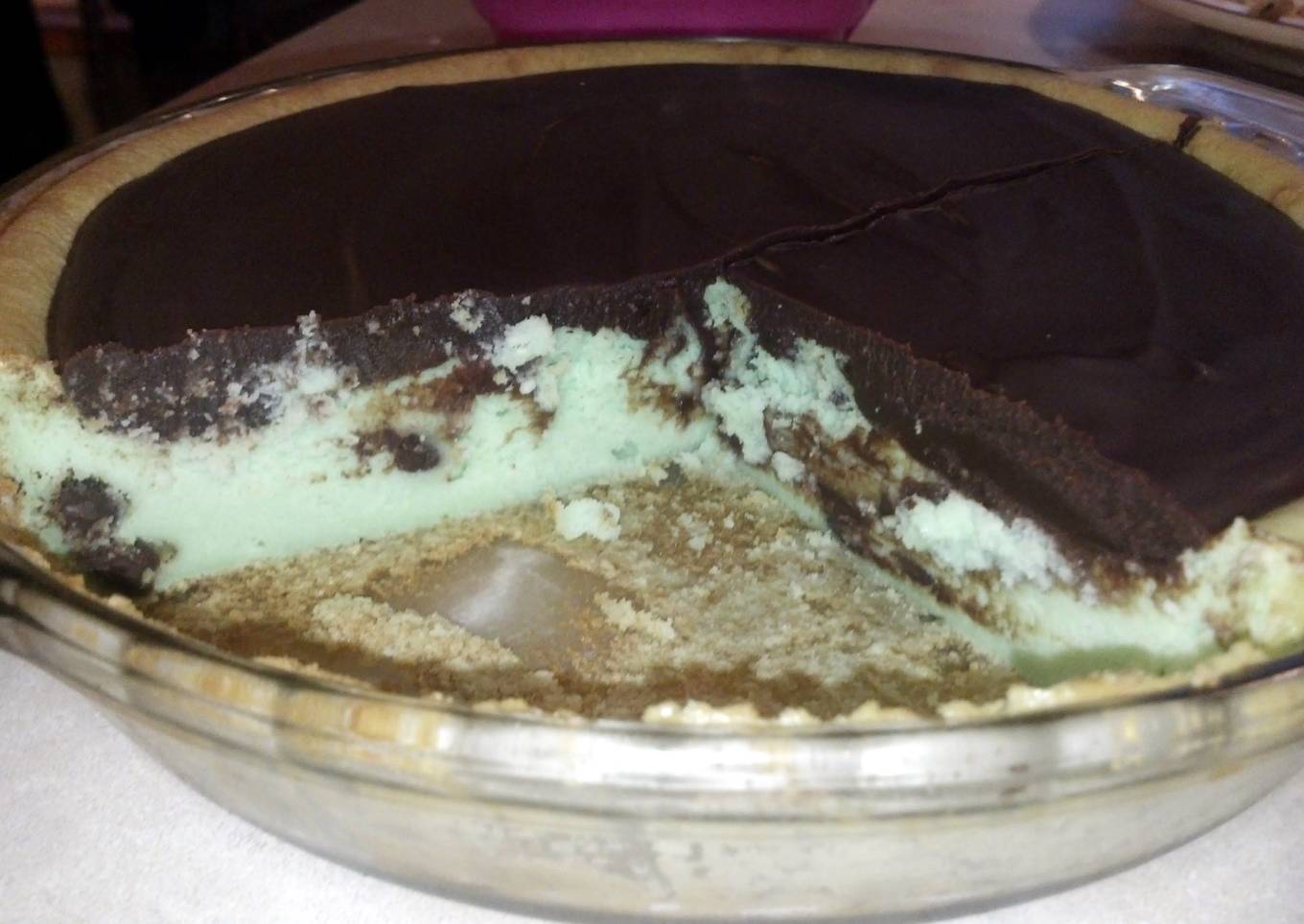 Bisquick grasshopper cheesecake