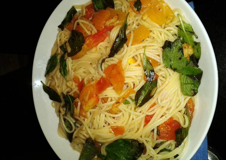 Recipe of Perfect tomato basil pasta