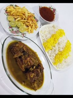 عکسی از دستور چلوگوشت لذیذ😘