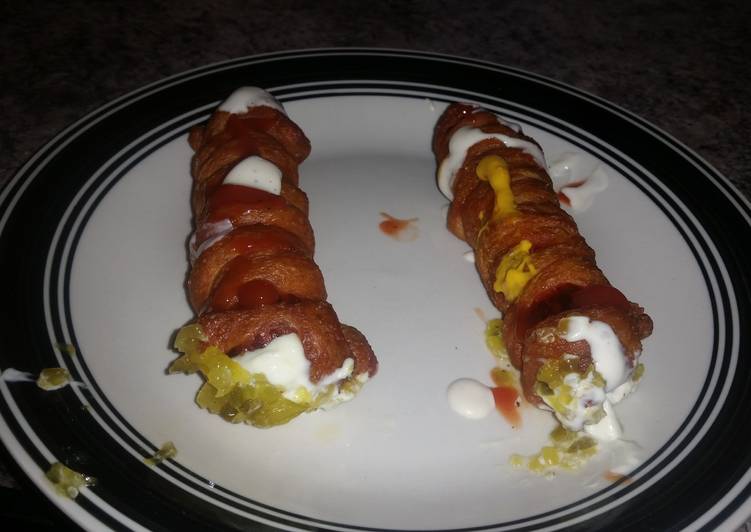 Simple Way to Make Quick Fried zombie mummy dogs