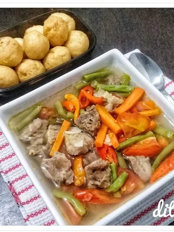 Cara Gampang Membuat Resep Asem-Asem Daging Sayur yang  Bikin Ketagihan Anti Ribet, Mantap